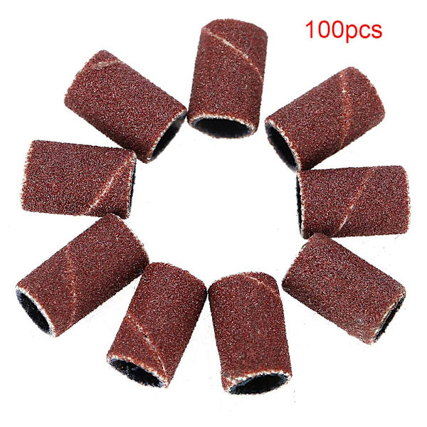 100 st Nagel Slipband Manikyr Pedikyr Nagelfräsmaskin Tillbehör