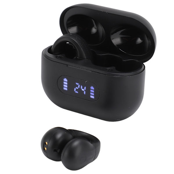 Öronklämma Bluetooth-hörlurar Öppet öra Låg latens Brusreducering Klämma på Trådlösa hörlurar med LED-strömindikator
