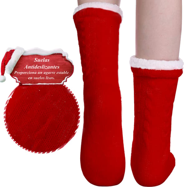 1 Par Julstrumpor i Tjock Korallfleece