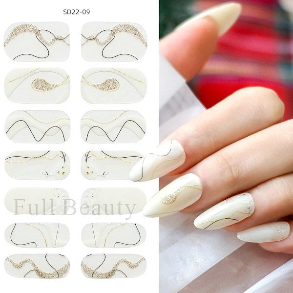 3 st Nagelklistermärken, snöflinga självhäftande nagelklistermärken B