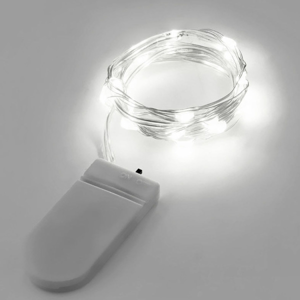 6 st 2 m 20LED ljusslingor vita lampor dekoration