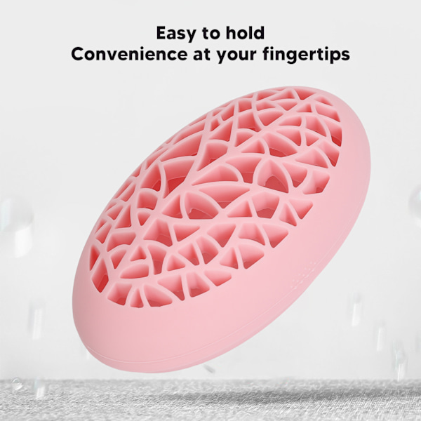 Nagelborsteställ i Nest-form, Bärbar Förvaring, Silikon Nagelborsteställ, Hållare för Bord, Rosa