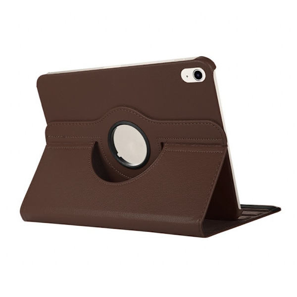 Huawei Matepad-fodral, skyddande fodral för surfplatta med lychee-mönstrat läderöverdrag Dark brown m3 lite 10.1