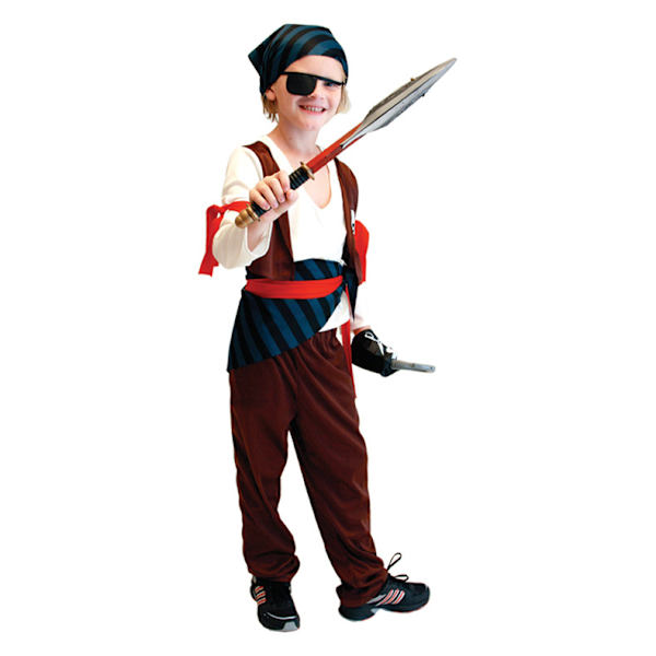 Fint Klädd Cosplay Halloween Piratdräkt Barn