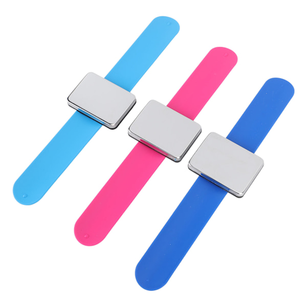 3 st magnet hårnålsarmband hårstyling trimning magnetiska stift hållare handledsband för frisörsalong