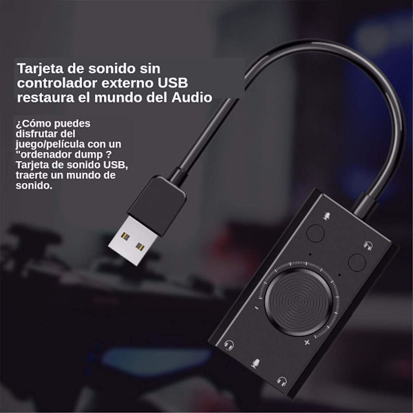 Extern USB-ljudkort Gratis Enhetsljudadapter