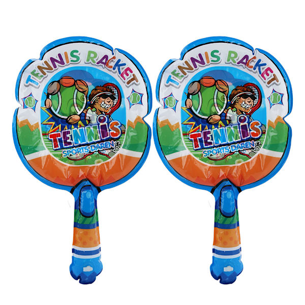 2 st Lätta Uppblåsbara Barn Badminton Racket Sportleksak  1 st Uppblåsbar Boll