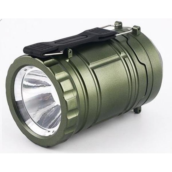 Campinglampa med LED, Grön