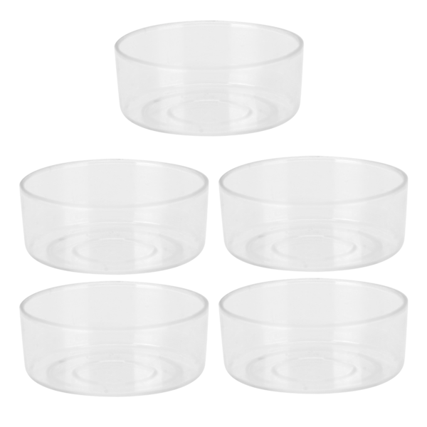 50 st DIY Plast Ljusform Transparent Värmebeständig Ljustillverkningstillbehör Rund Form