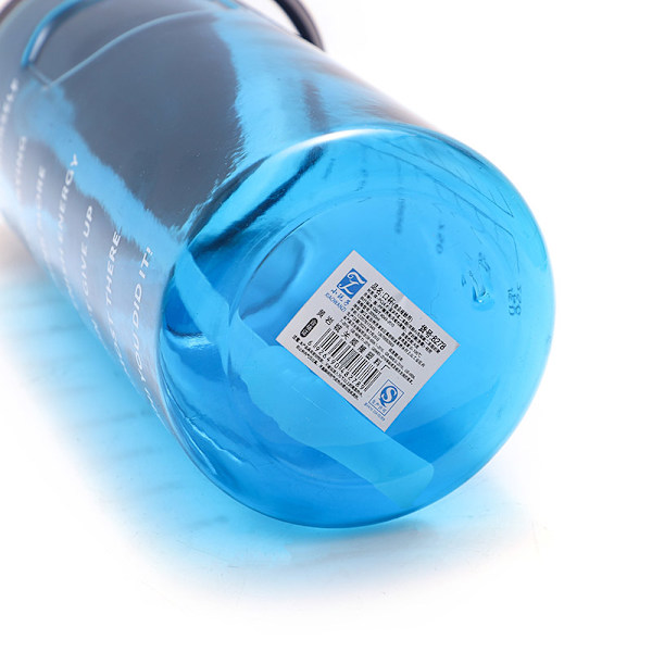 Stor vattenflaska Sportdryckeskopp med markering Svart 1100ml