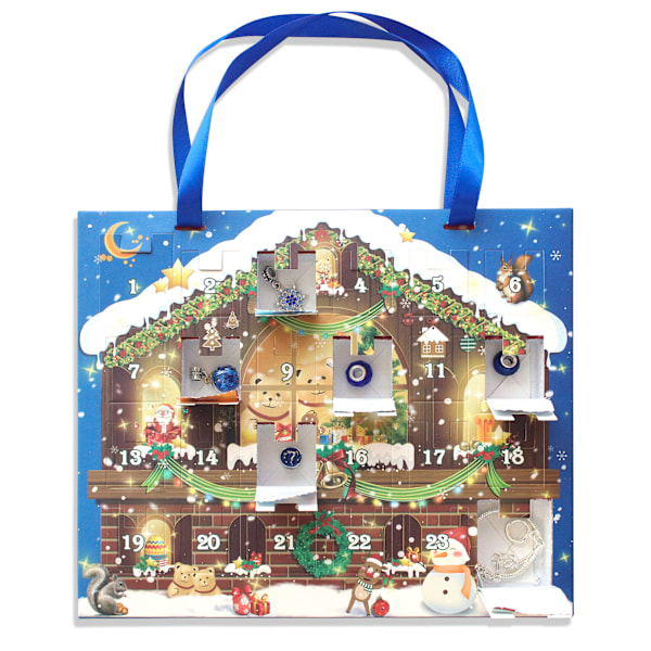 24 Grid Adventskalender DIY Barnarmband Creative Snowman Christmas Blind Box Gåva Partihandel 4