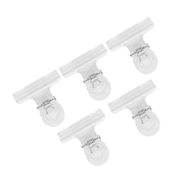 5 st C-formade Nagelförlängningsklämmor Multifunktionella Plastnagelsmycken Transparenta