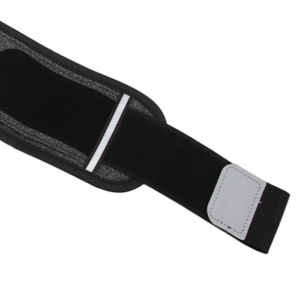 Löparbälte med Flera Fickor Jogging Midjeväska 60‑85cm Justerbar Bekväm för Utomhus Svart Melange
