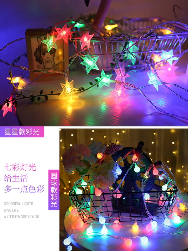 3m LED-ljusslingor för jul, camping och dekoration
