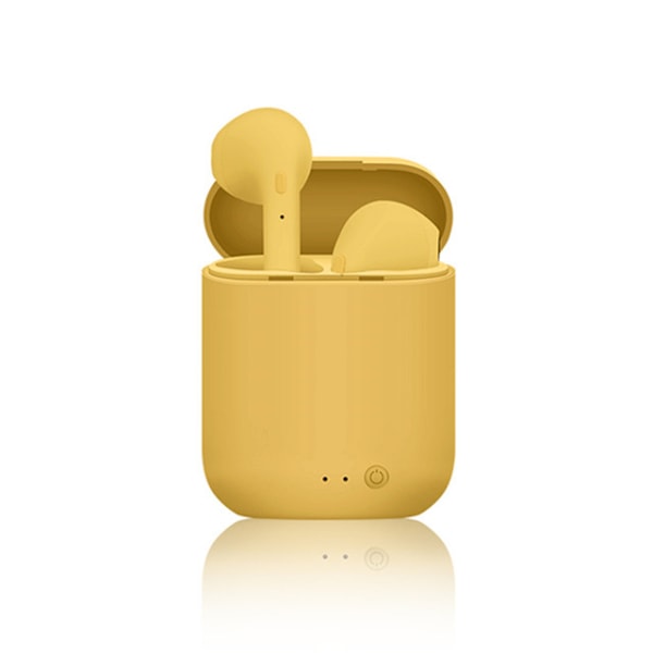I7s TWS Dual Ear Sports 5.0 Macaron Trådlösa Bluetooth-hörlurar mini2 Bluetooth-hörlurar i7mini yellow