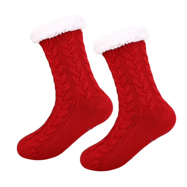 1 Par Julstrumpor i Tjock Korallfleece