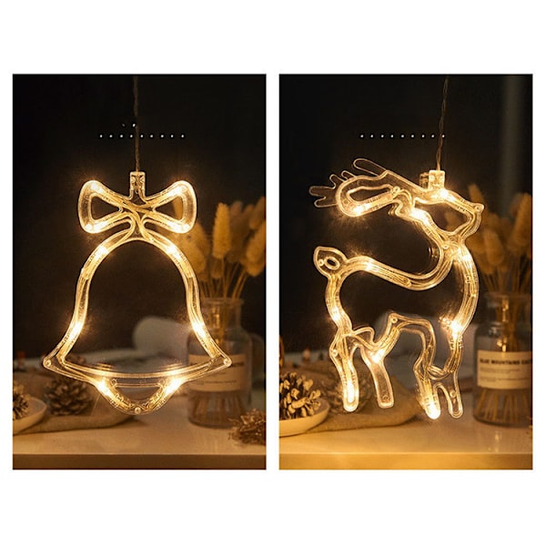 Julbelysning LED Julsugkoppsljus Älgklocka Rumsparti Julfestival Dekorativ Polaris