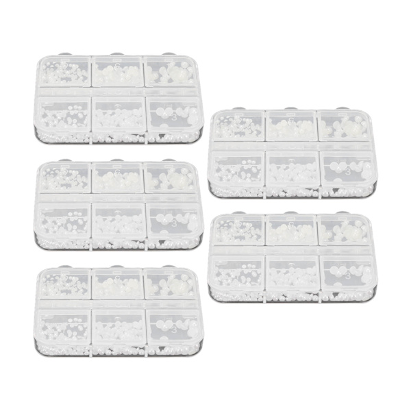 5 Ask Nagelcharms Söta Pärlor Falska Strass Dekoration Manikyr Charms Vit A03