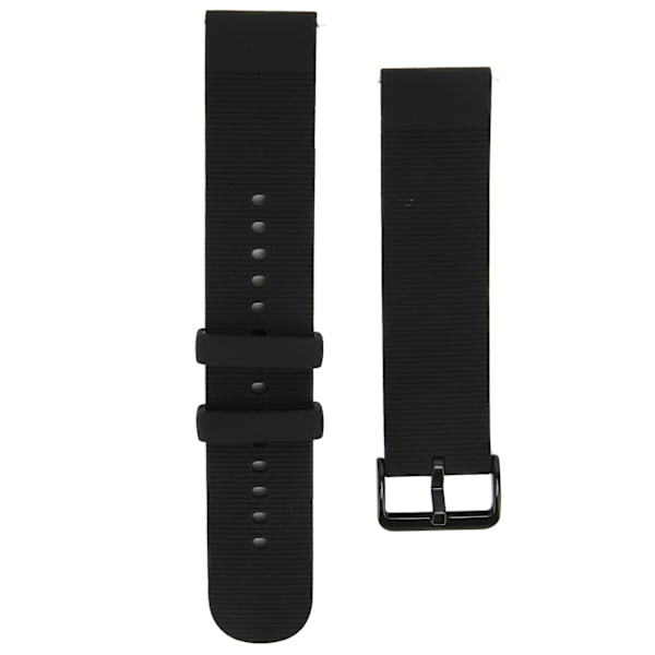Justerbart Silikonarmband för Amazfit GTS 3/GTS 3 PRO Andningsbart Smartwatch Armband Svart