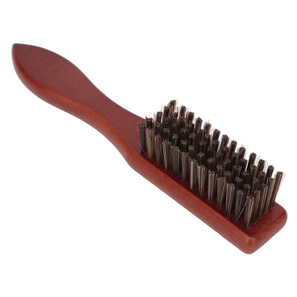 Barberblad Borste Rengöring Nylon Komposit Trä Skägg Barber Fade Borste Tillbehör för Män