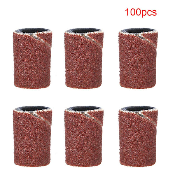 100 st Nagel Slipband Manikyr Pedikyr Nagelfräsmaskin Tillbehör