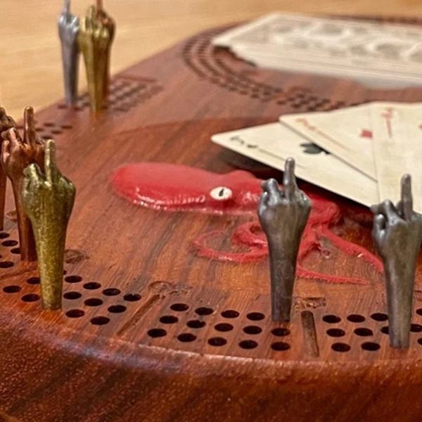 9 st Funny Cribbage-pinnar