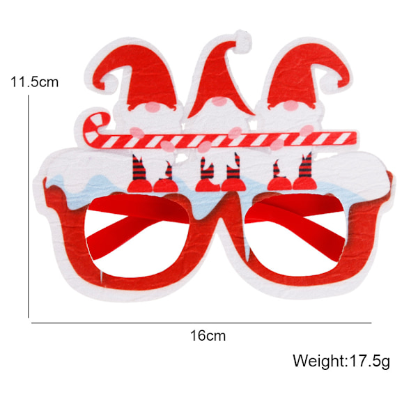 Julglas i filt för vuxna och barn - Nyhet 2023 - Festdekoration 9 Average Size