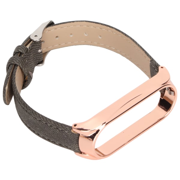 Armband i Denim-mönster Retro Armbandsersättning för Xiaomi Mi Band 6 NFC Spännstil Grå Denim Guldskal