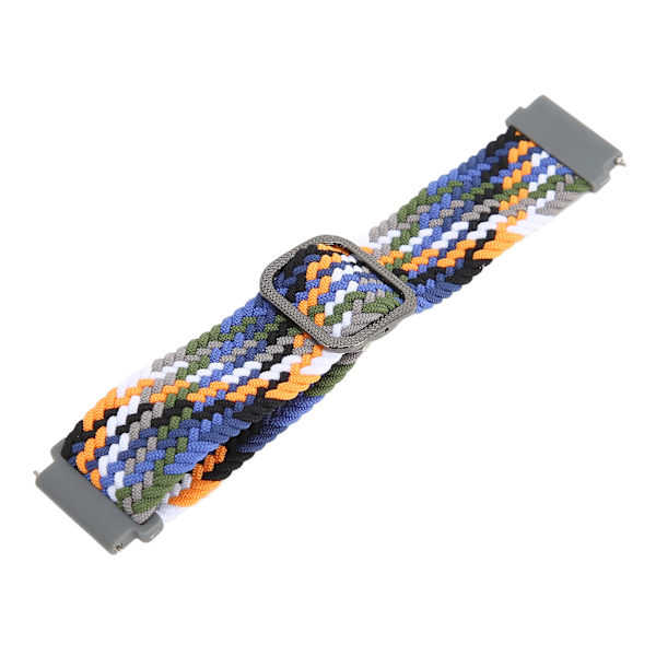 22mm Armband i Elastiskt Nylon, Flätat, Justerbart, för Huawei Watch 3, Denimfärg