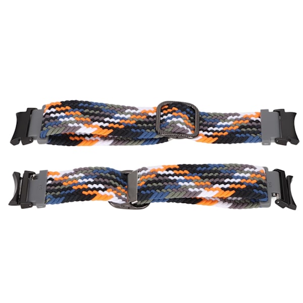 Armband i elastiskt nylon, flätad och justerbar, för Galaxy Watch 4 - Denimfärg
