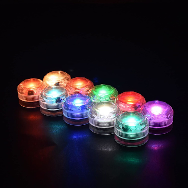 LED Mini Ljus Vattentäta RGB Teeljus Multicolor