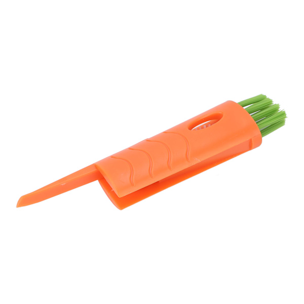 5-pack Rakhyvelrengöringsborste Multifunktionell Bärbar Nylon Hårtrimmer Rengöringsborste för Mugg Tallrik Orange