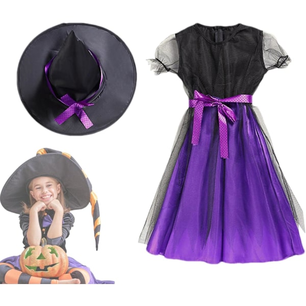 Häxa Halloween-kostymer för flickor