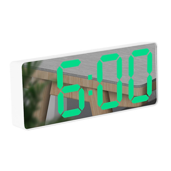 Spegelväckarklocka, multifunktionell LED-klocka, smink-spegelväckarklocka 3