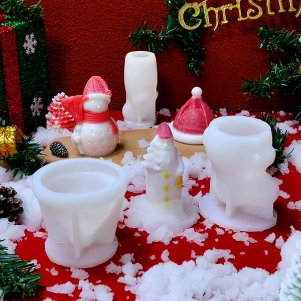 Christmas Silikon Form Jultomten Julgran diy mold
