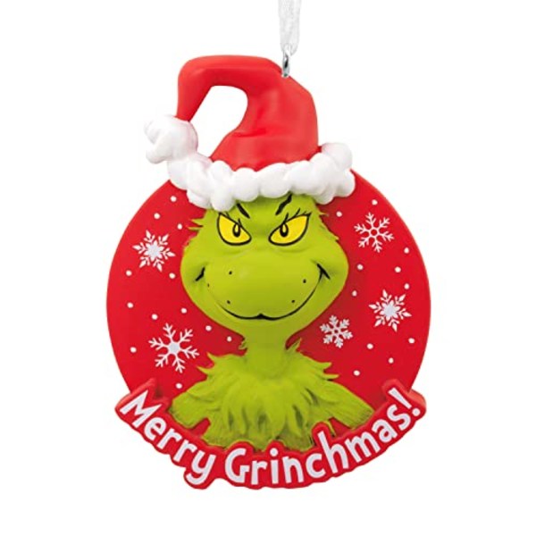 Hallmark Dr Seuss How The Grinch Stole Christmas! Merry Grinchmas prydnad 1