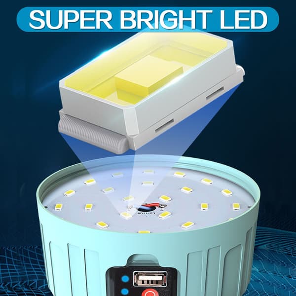 Solcellsdriven LED-spotlight med starkt ljus och fjärrkontroll