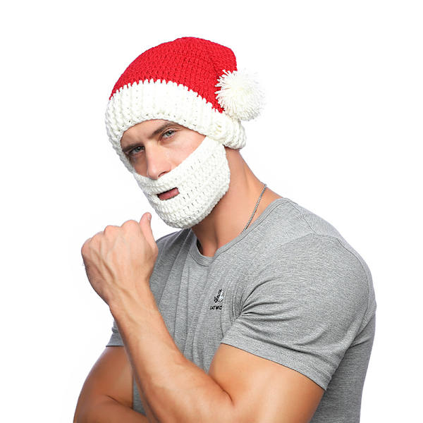 Unisex Julhatt Vinter Varm Stickad Tomtehatt
