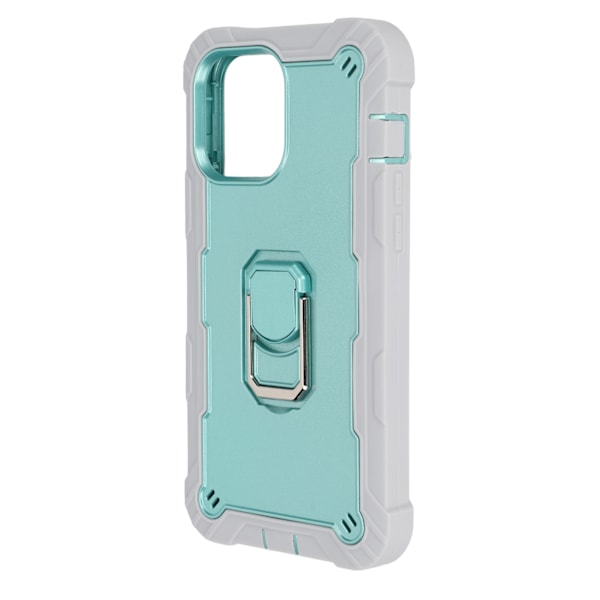 Repskyddande Armor-skal med stativ för iPhone 13 Pro Max Mobiltelefoner Armor Skyddande Skal (Grågrön)