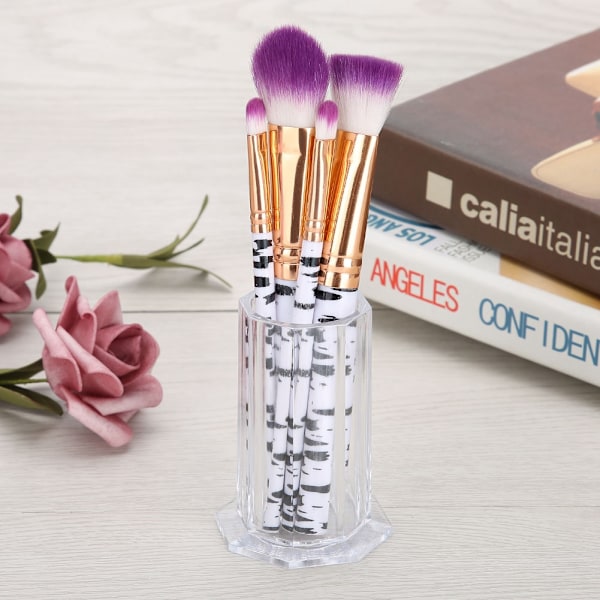 Nagelkonstborsthållare Målnings Penna Etui Organizer Manikyr Verktyg Behållare (Transparent)