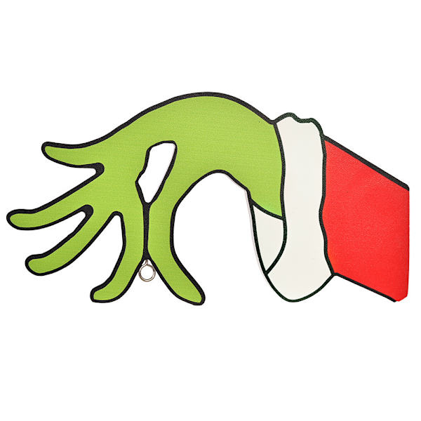 Juldekoration Julhängande Dörrskylt i Trä Grinch-Girlang Hemma Dekorationer för Köpcentrum Left Hand