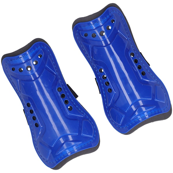 1 Par Fotbollsskydd Bensskydd Sport Leg Protector Shin Pad för Vuxna Träning Blå