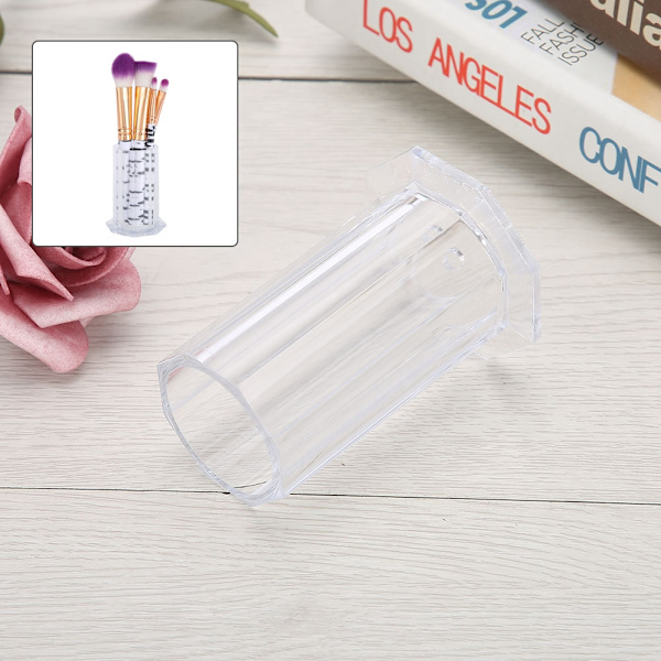 Nagelkonstborsthållare Målnings Penna Etui Organizer Manikyr Verktyg Behållare (Transparent)