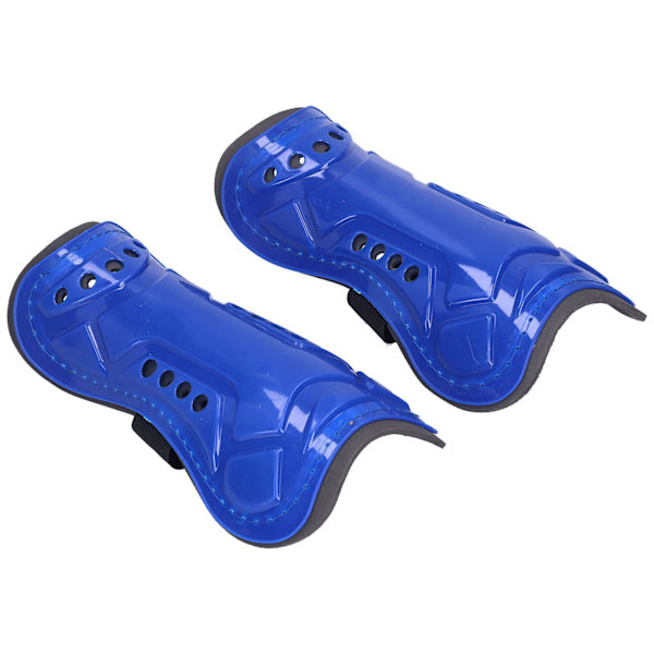 1 Par Fotbollsskydd Bensskydd Sport Leg Protector Shin Pad för Vuxna Träning Blå
