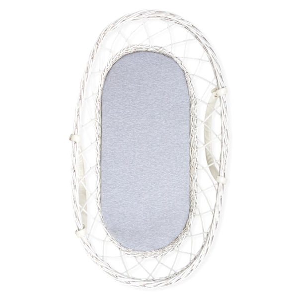 Carrycot sheet 2-pack Grey Dots/Light Grey