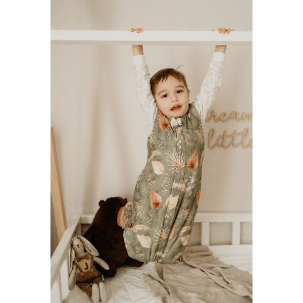 Reversible Sleeping Bag with legs M (3-5 years) Melange Grey