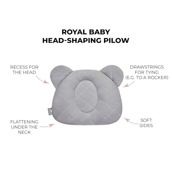 Muslin head shaping pillow Green