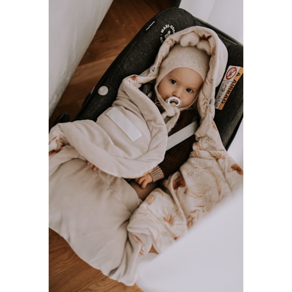 Car seat wrap/blanket Vintage Animals Sky_Blue