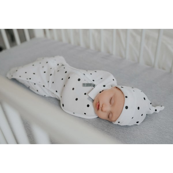 First Step Baby Wrap with Cap Melange Beige