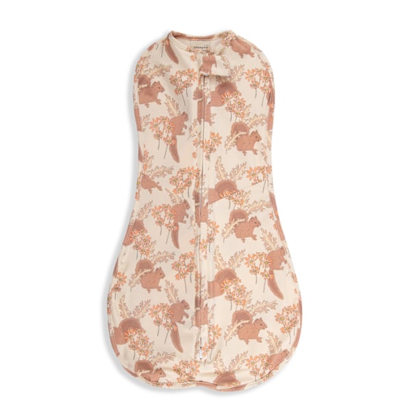 First Step Wrap with Cap Vintage Animals Almond